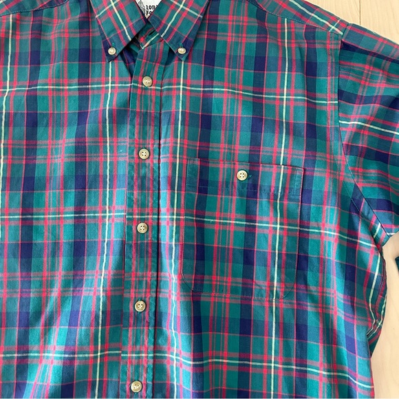 Men’s Vintage London Fog Plaid Button Down Shirt - Picture 2 of 3